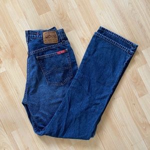 High waisted straight leg AGOLDE jeans